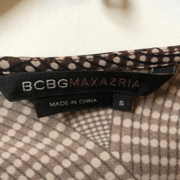 Like-New BCBG Polkadot sleeveless dress blouse - Picture 2 of 5